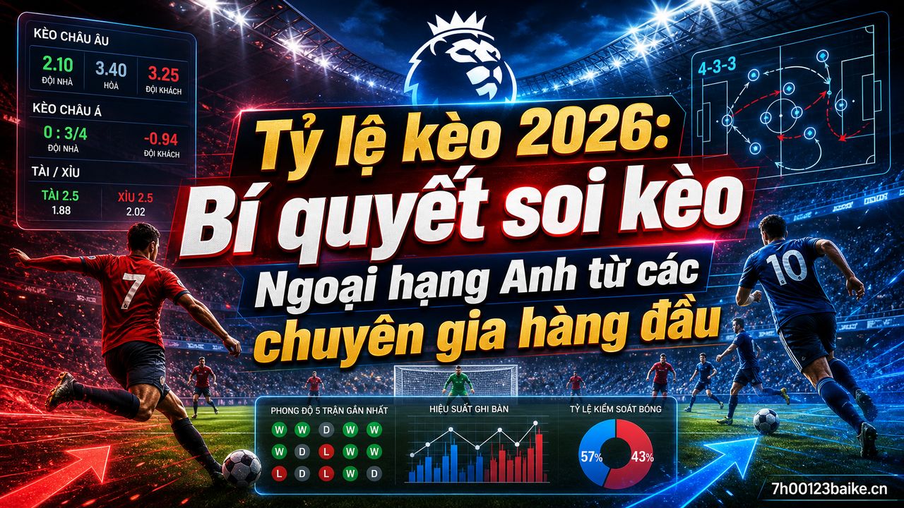 Tỷ lệ kèo 2026: Bí quyết soi kèo Ngoại hạng Anh từ các chuyên gia hàng đầu