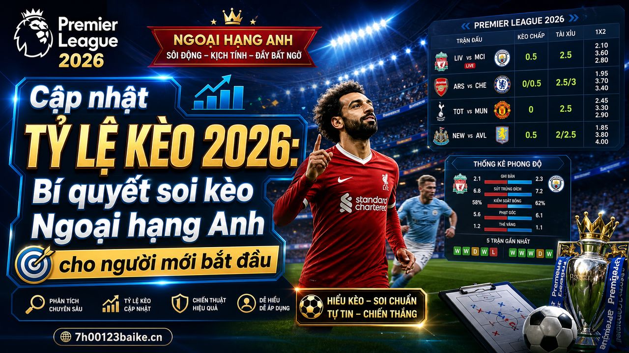 Cập nhật tỷ lệ kèo 2026: Bí quyết soi kèo Ngoại hạng Anh cho người mới bắt đầu